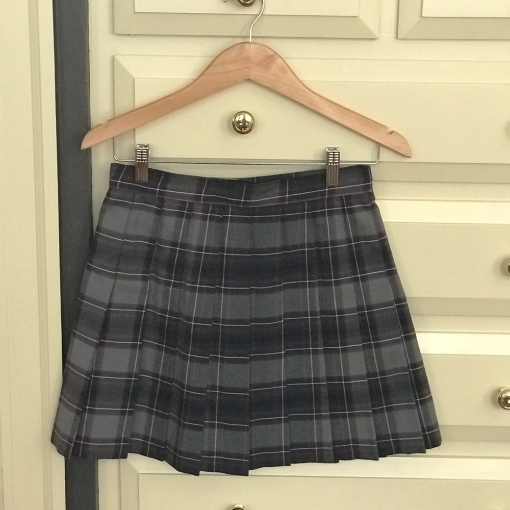 Plaid mini skirt